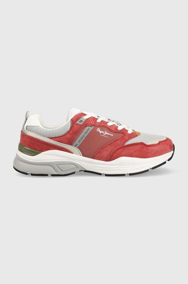 Pepe Jeans Tenisice Pepe Jeans DAVE boja: crvena, PMS30936