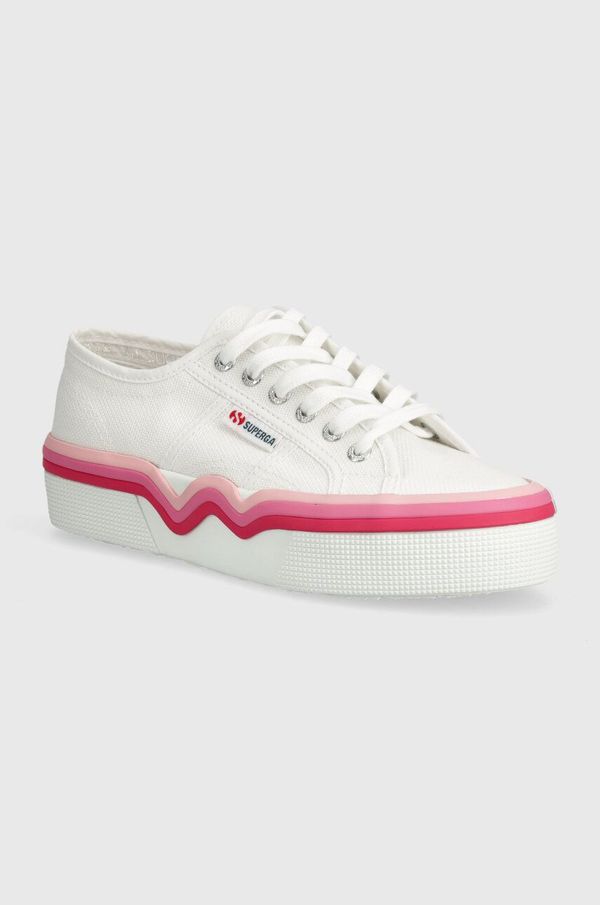 Superga Tenisice Superga 2740 LIQUIFY STRIPES za žene, boja: bijela, S4128SW