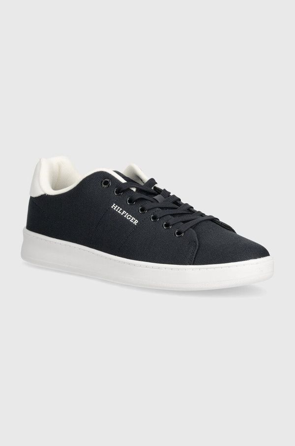 Tommy Hilfiger Tenisice Tommy Hilfiger COURT CUPSOLE PIQUE TEXTILE boja: tamno plava, FM0FM04967