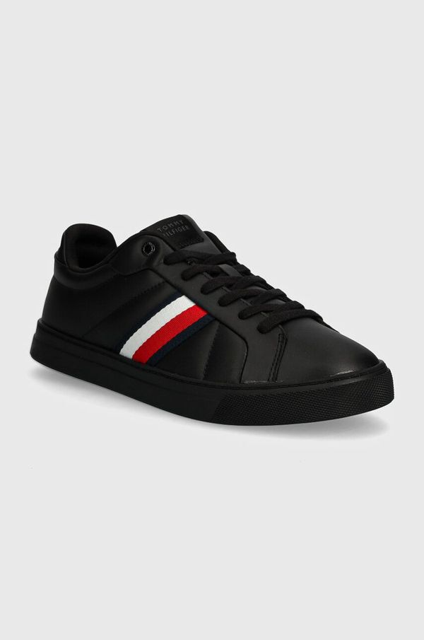 Tommy Hilfiger Tenisice Tommy Hilfiger ICON COURT LTH STRIPES boja: crna, FM0FM05163