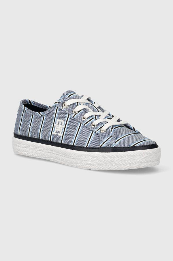 Tommy Hilfiger Tenisice Tommy Hilfiger VULC CANVAS SNEAKER SHIRTING za žene, FW0FW07672