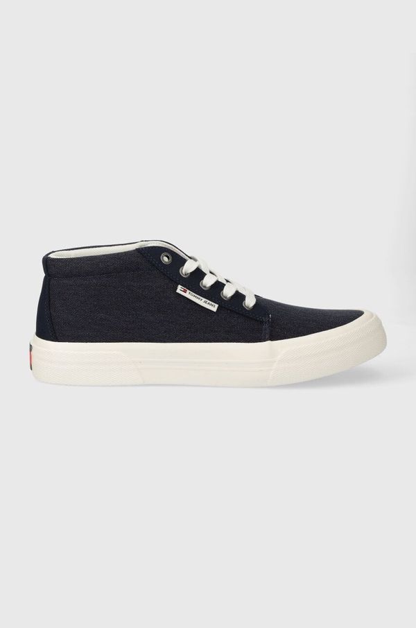 Tommy Jeans Tenisice Tommy Jeans TJM MID CUT CANVAS COLOR boja: tamno plava, EM0EM01412