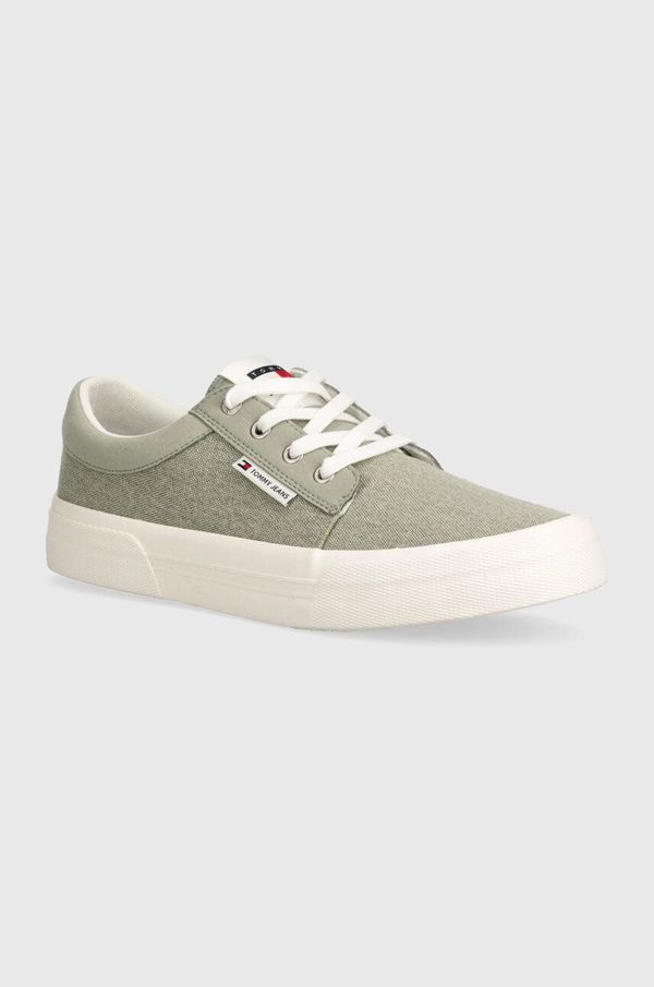 Tommy Jeans Tenisice Tommy Jeans TJM VULC. SKATE DERBY MIX za muškarce, boja: siva, EM0EM01367