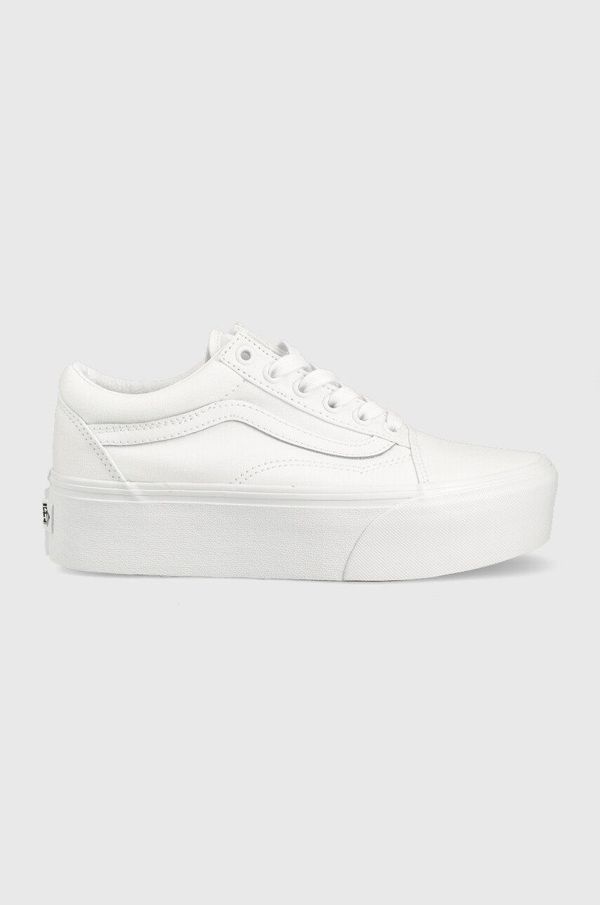 Vans tenisice Vans old skool stackform za ženeboja: crna, VN0A7Q5MW001-WHITE