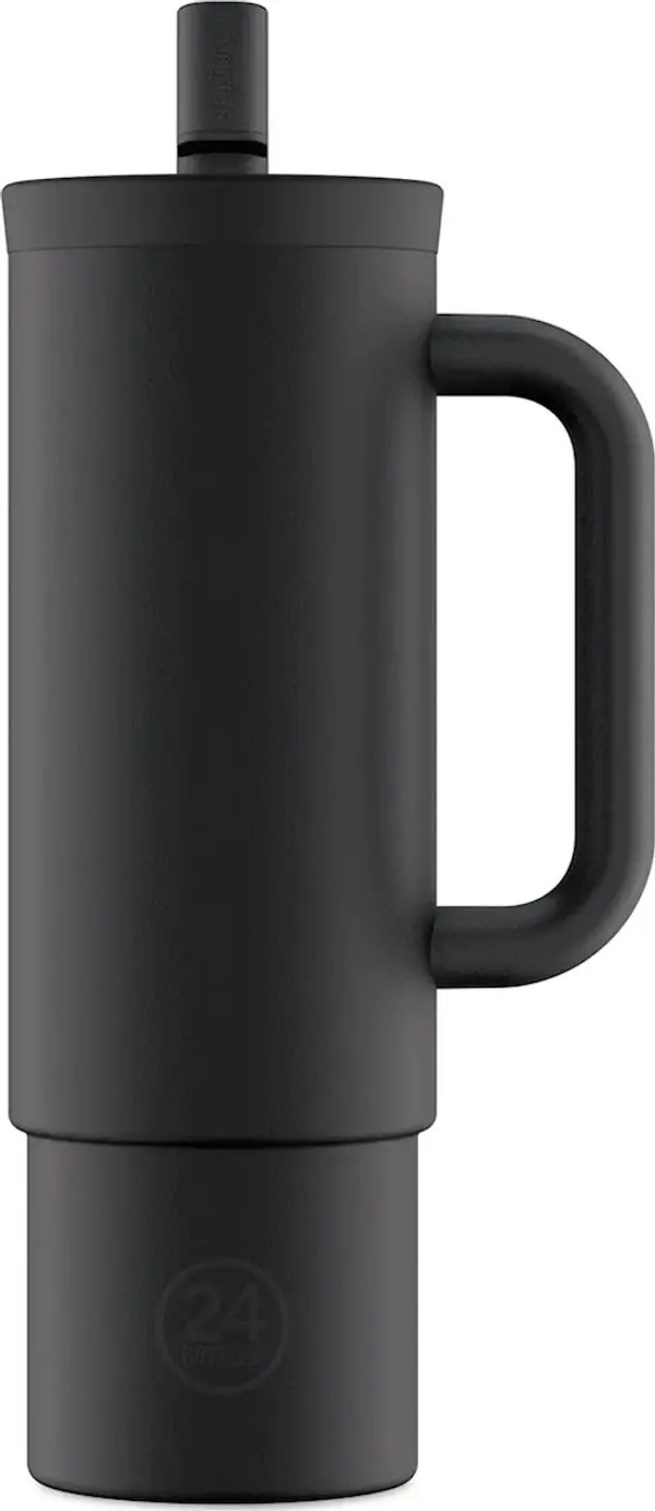 24bottles Termos šalica 24bottles Straw 800ml Black