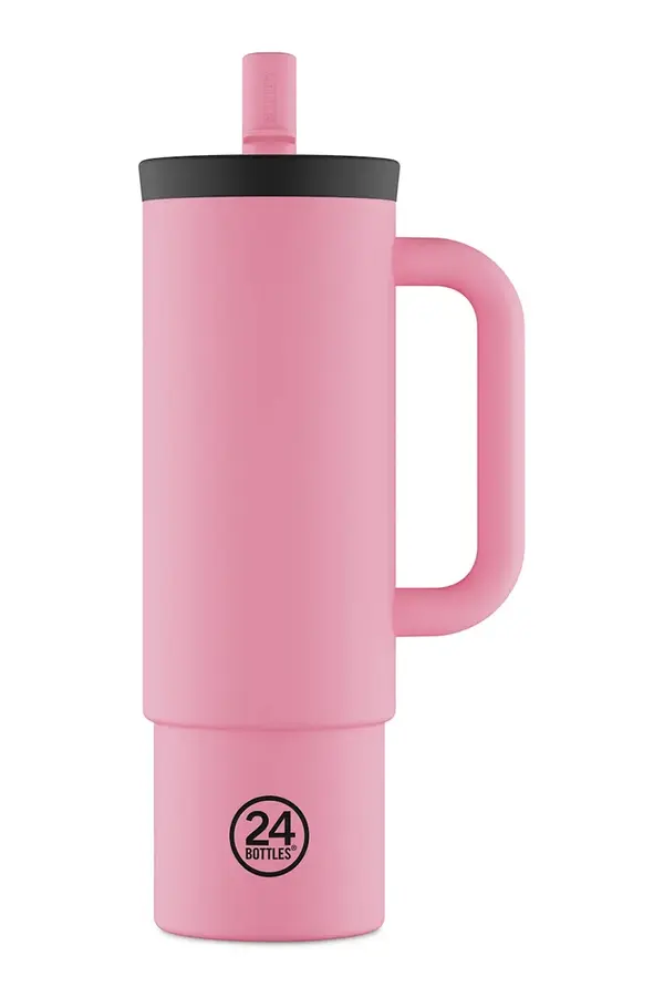24bottles Termos šalica 24bottles Straw 800ml Flamingo