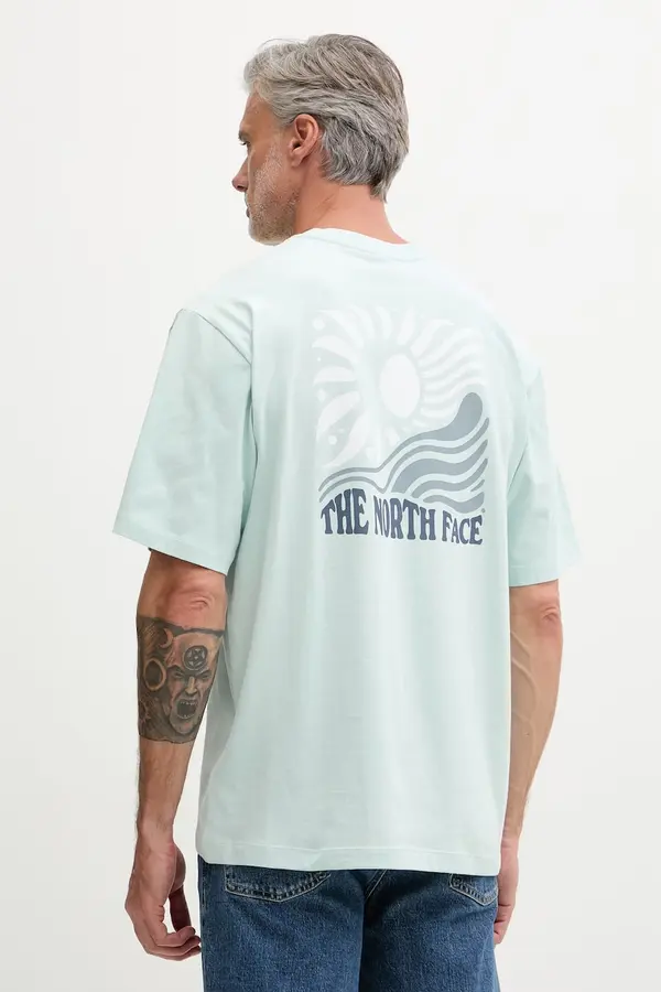 The North Face The North Face majica muška od pamuka SUN OVERSIZE