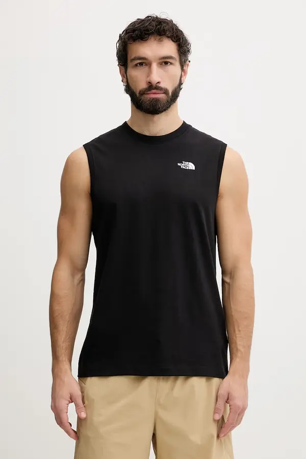 The North Face The North Face top za muškarce s pamukom Essential Simple Dome