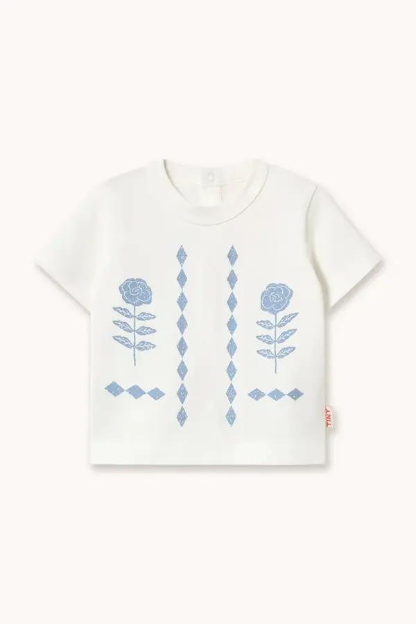 Tinycottons Tinycottons majica za bebe od pamuka FLOWER PATTERN GRAPHIC BABY TEE