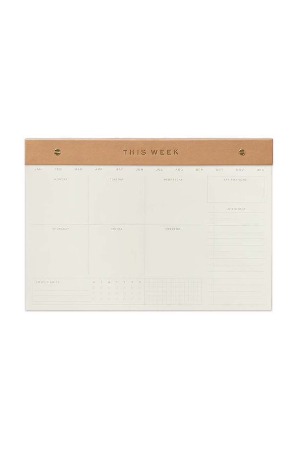 Designworks Ink Tjedni planer Designworks Ink Weekly Notepad Camel