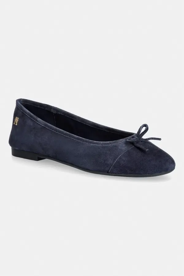 Tommy Hilfiger Tommy Hilfiger balerinke od brušene kože HILFIGER SUEDE BALLERINA