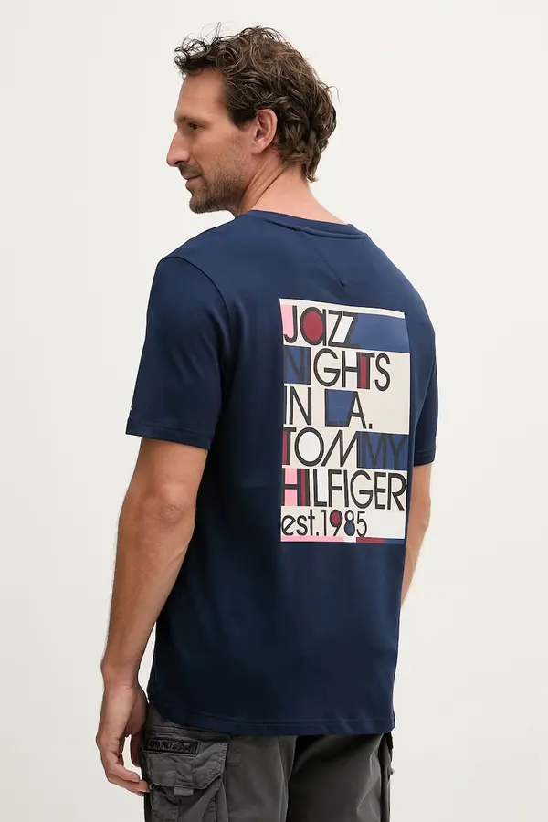 Tommy Hilfiger Tommy Hilfiger basic majica kratkih rukava za muškarce od pamuka
