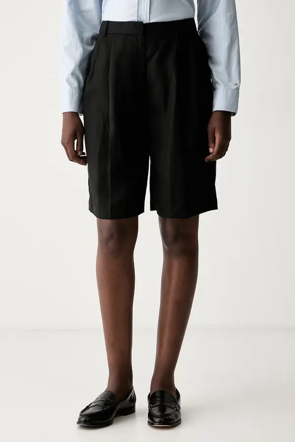 Tommy Hilfiger Tommy Hilfiger bermude za žene s dodatkom lana