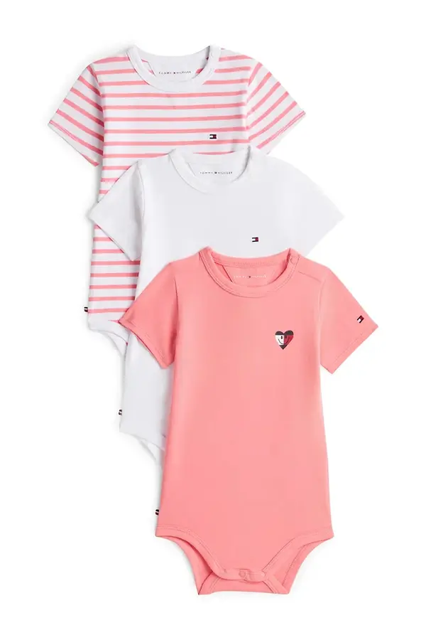 Tommy Hilfiger Tommy Hilfiger body za djecu od pamuka 3-pack