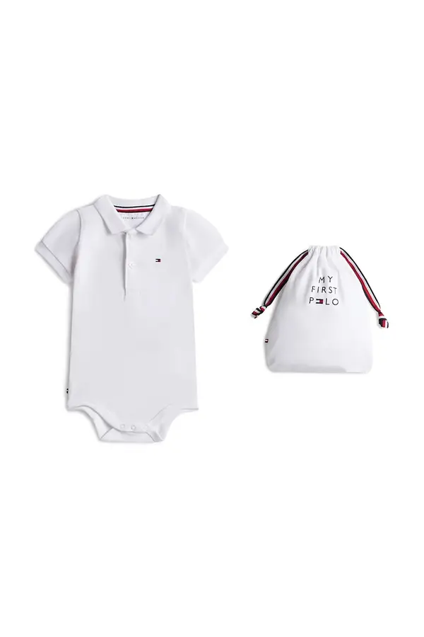 Tommy Hilfiger Tommy Hilfiger body za djecu od pamuka s elastanom