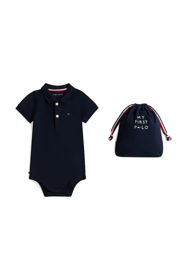 Tommy Hilfiger Tommy Hilfiger body za djecu od pamuka s elastanom