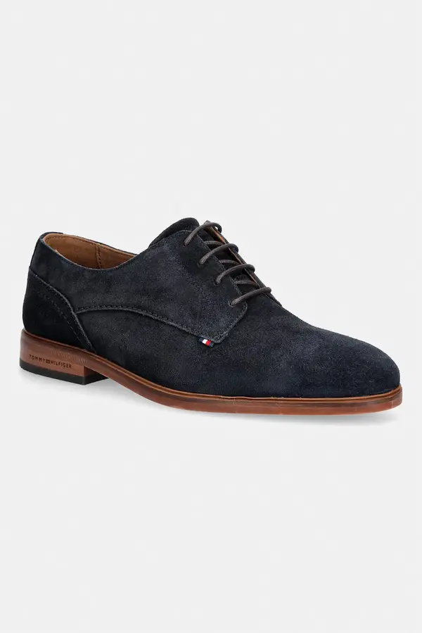 Tommy Hilfiger Tommy Hilfiger cipele muške od brušene kože HILFIGER SUEDE DRESS SHOE