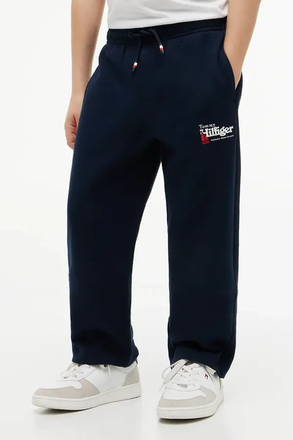 Tommy Hilfiger Tommy Hilfiger donji dio trenirke za djecu od pamuka