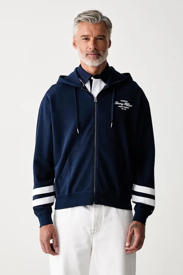 Tommy Hilfiger Tommy Hilfiger dukserica na zakopčavanje sa kapuljačom za muškarce