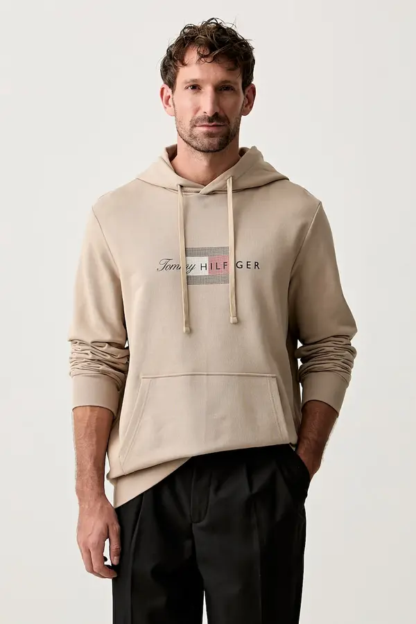 Tommy Hilfiger Tommy Hilfiger dukserica sa kapuljačom za muškarce od pamuka