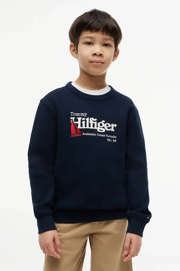 Tommy Hilfiger Tommy Hilfiger dukserica za djecu od pamuka