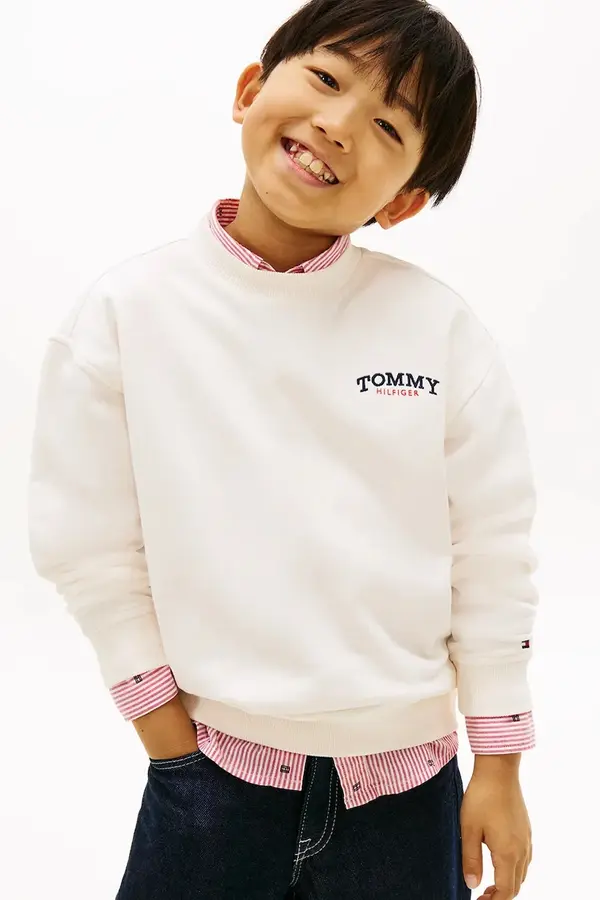 Tommy Hilfiger Tommy Hilfiger dukserica za djecu s pamukom