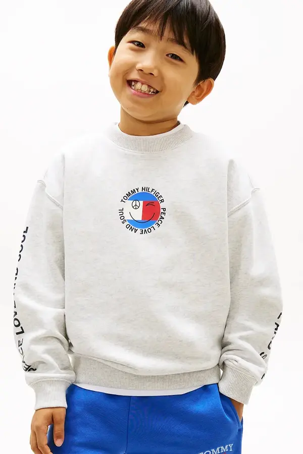 Tommy Hilfiger Tommy Hilfiger dukserica za djecu s pamukom