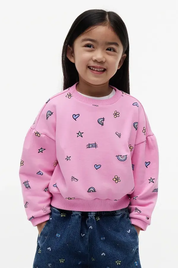 Tommy Hilfiger Tommy Hilfiger dukserica za djecu s pamukom