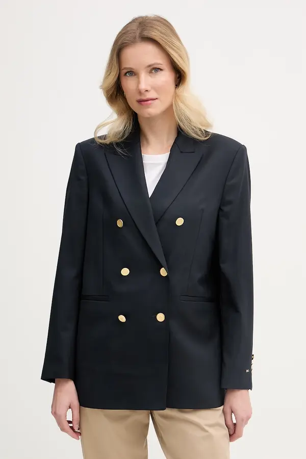 Tommy Hilfiger Tommy Hilfiger dvoredni sako za žene s dodatkom vune