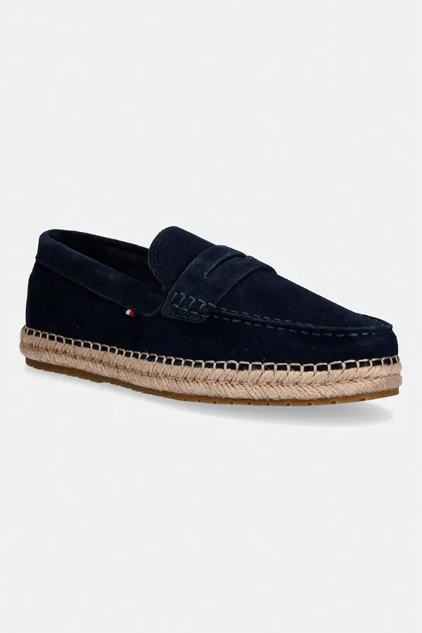 Tommy Hilfiger Tommy Hilfiger Espadrile muške od brušene kože FLEXIBLE HILFIGER SDE ESPADRILLE