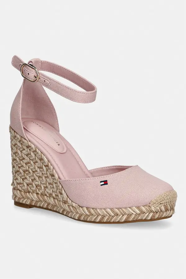 Tommy Hilfiger Tommy Hilfiger espadrile s klinastom potpeticom za žene FLAG HIGH WEDGE ESPAD CLOSED TOE