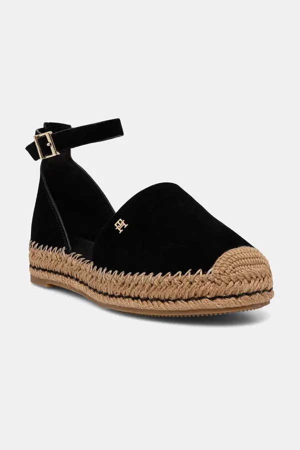 Tommy Hilfiger Tommy Hilfiger espadrile s platformom za žene od brušene kože TH PLATFORM ESPAD SUEDE STRAP