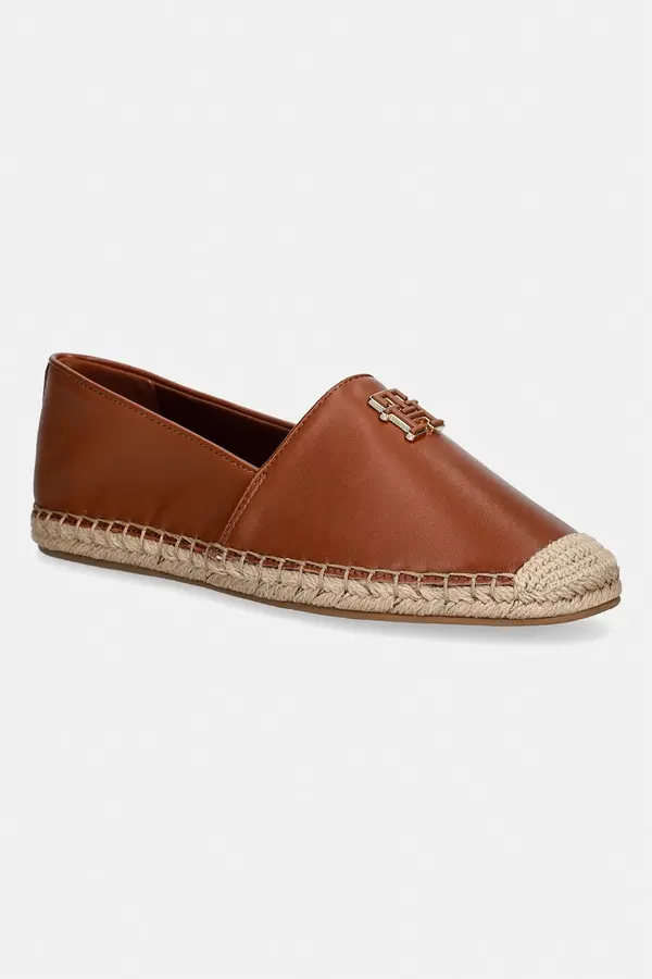 Tommy Hilfiger Tommy Hilfiger espadrile ženske TH LOGO LEATHER ESPADRILLE