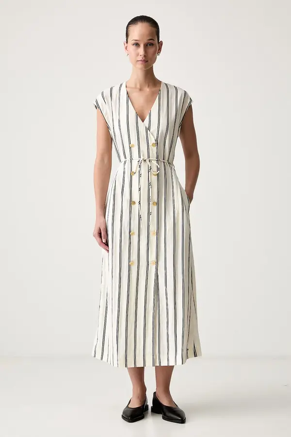 Tommy Hilfiger Tommy Hilfiger haljina A-kroja s lyocellom