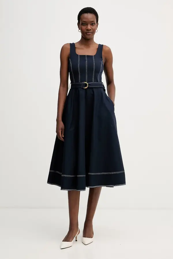 Tommy Hilfiger Tommy Hilfiger haljina A-kroja s pamukom