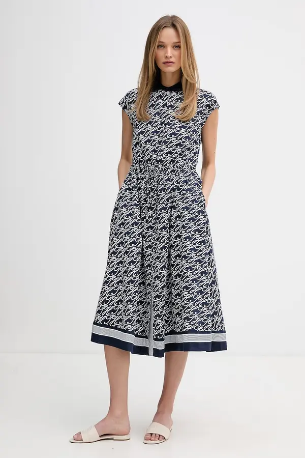 Tommy Hilfiger Tommy Hilfiger haljina u stilu košulje sa svilom SUMMER