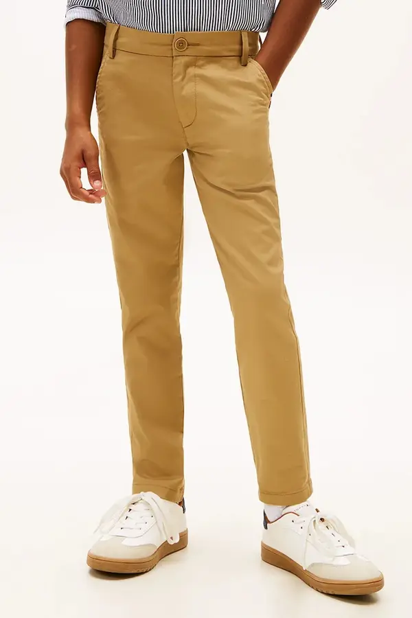 Tommy Hilfiger Tommy Hilfiger hlače chinos za muškarce od pamuka