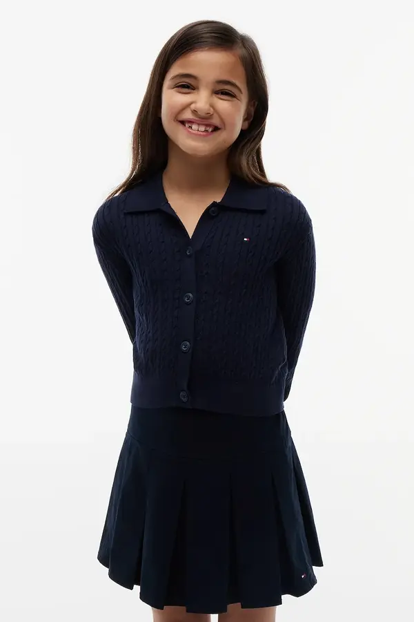 Tommy Hilfiger Tommy Hilfiger kardigan za djecu s pamukom