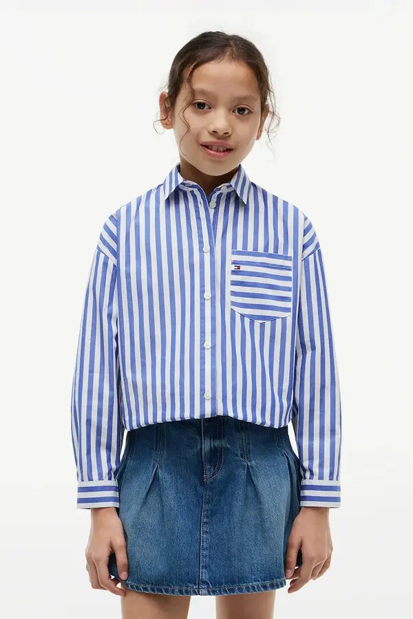 Tommy Hilfiger Tommy Hilfiger košulja za djecu od pamuka