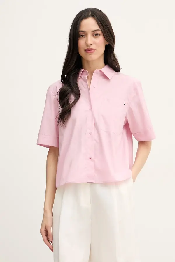 Tommy Hilfiger Tommy Hilfiger Košulja za žene od pamuka