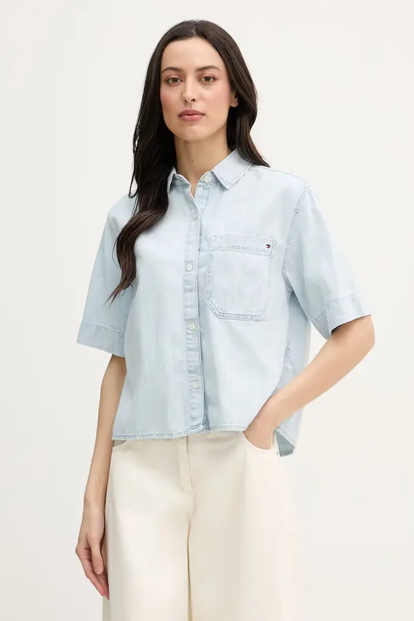 Tommy Hilfiger Tommy Hilfiger košulja ženska traper