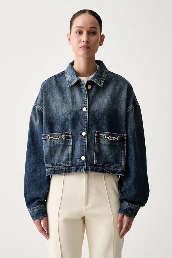 Tommy Hilfiger Tommy Hilfiger kratka jakna za žene traper