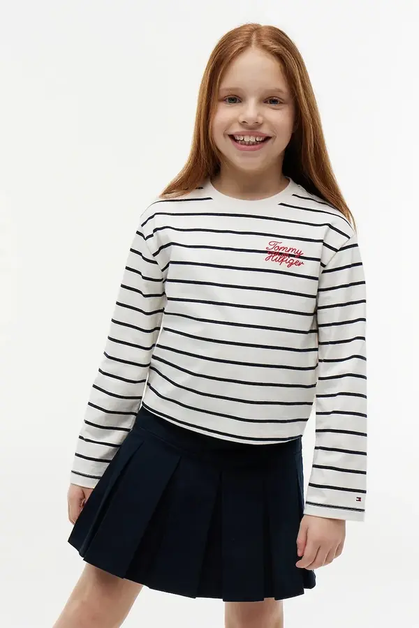 Tommy Hilfiger Tommy Hilfiger majica dugih rukava za djecu od pamuka