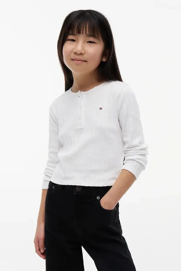 Tommy Hilfiger Tommy Hilfiger majica dugih rukava za djecu s pamukom