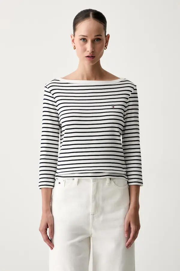Tommy Hilfiger Tommy Hilfiger majica dugih rukava ženska od pamuka