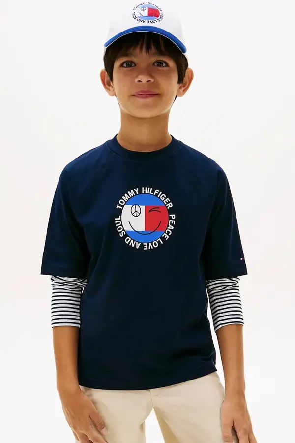 Tommy Hilfiger Tommy Hilfiger majica za djecu od pamuka