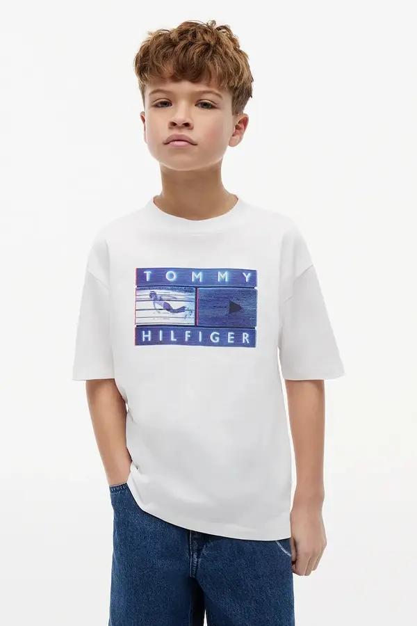 Tommy Hilfiger Tommy Hilfiger majica za djecu od pamuka
