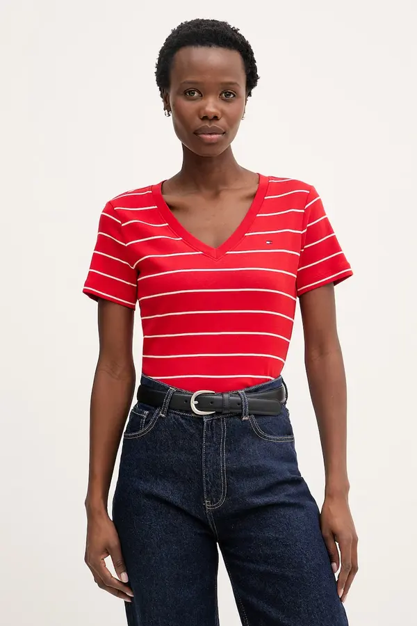 Tommy Hilfiger Tommy Hilfiger majica za žene od pamuka