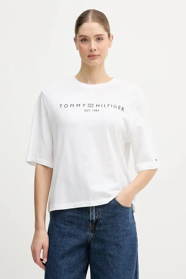 Tommy Hilfiger Tommy Hilfiger majica za žene od pamuka