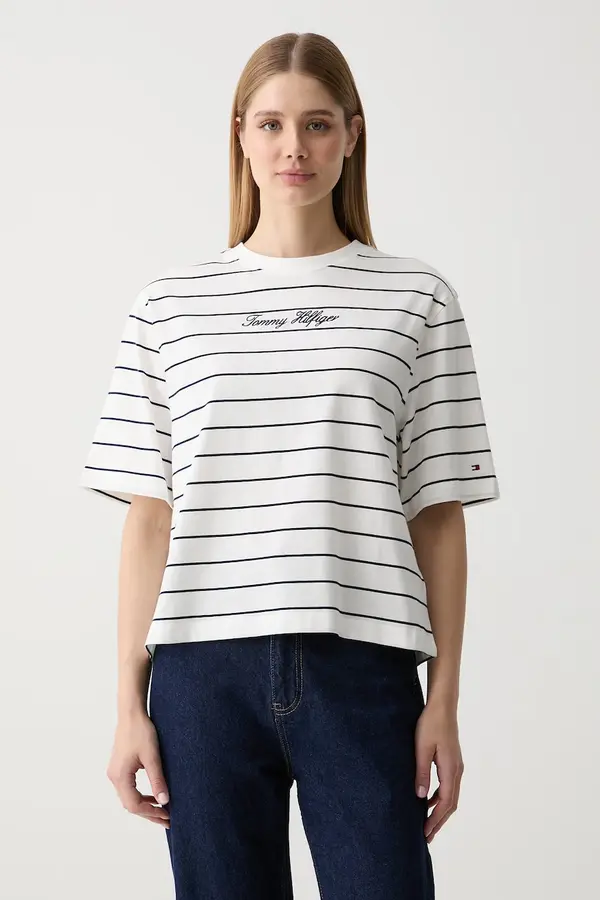 Tommy Hilfiger Tommy Hilfiger majica ženska pamukna